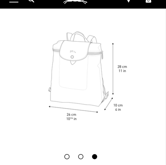 New Longchamp Backpack -Black - Picture 2 of 8